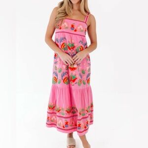 J Marie The Landon Midi Dress - Hot Pink size L
NWT